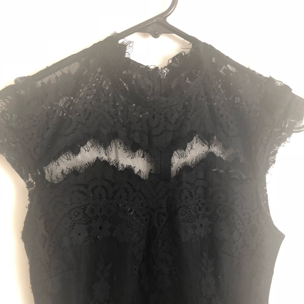 Classy lace black dress
